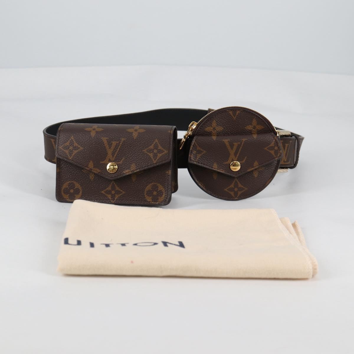 LOUIS VUITTON Monogram Ceinture Daily Multi Pocket Belt M0236 LV Auth gh628SAM