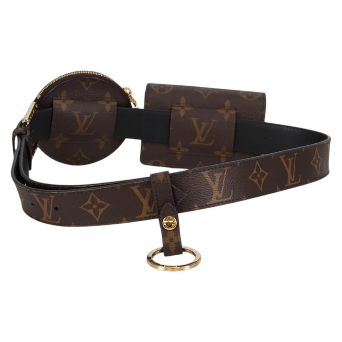 LOUIS VUITTON Monogram Ceinture Daily Multi Pocket Belt M0236 LV Auth gh628SAM