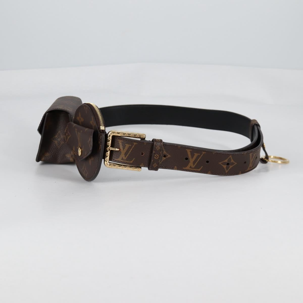 LOUIS VUITTON Monogram Ceinture Daily Multi Pocket Belt M0236 LV Auth gh628SAM