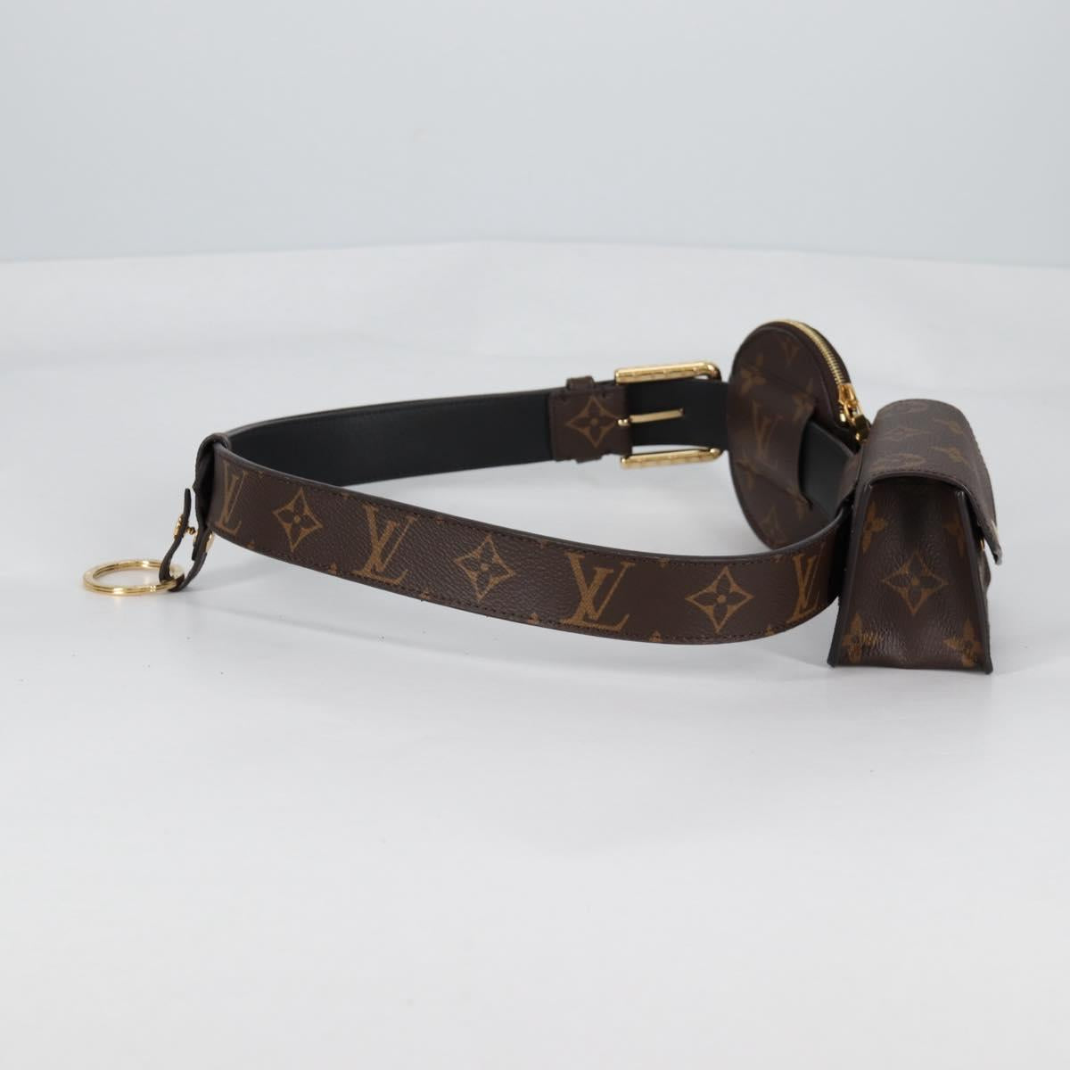 LOUIS VUITTON Monogram Ceinture Daily Multi Pocket Belt M0236 LV Auth gh628SAM