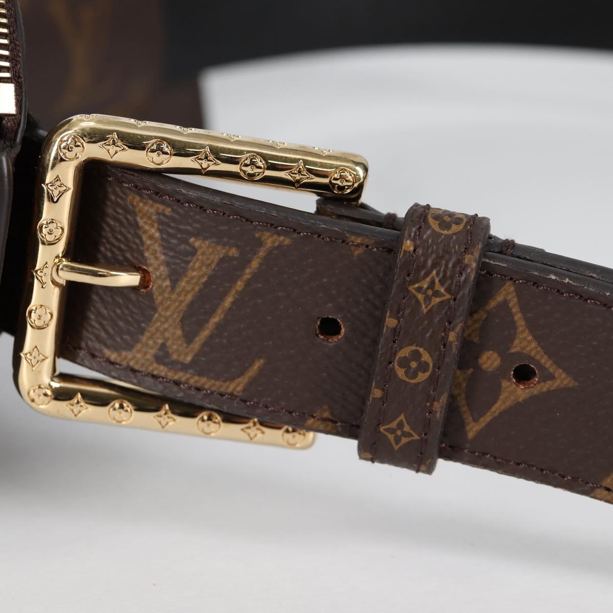 LOUIS VUITTON Monogram Ceinture Daily Multi Pocket Belt M0236 LV Auth gh628SAM