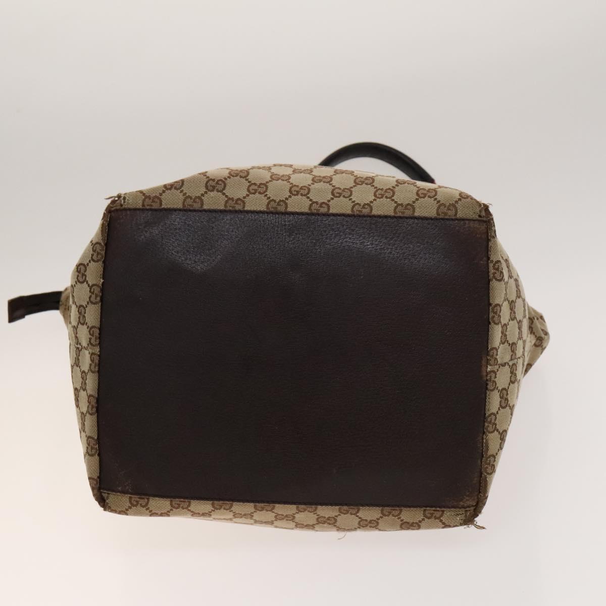 GUCCI GG Canvas Shoulder Bag 2Set Beige Silver Auth gh661