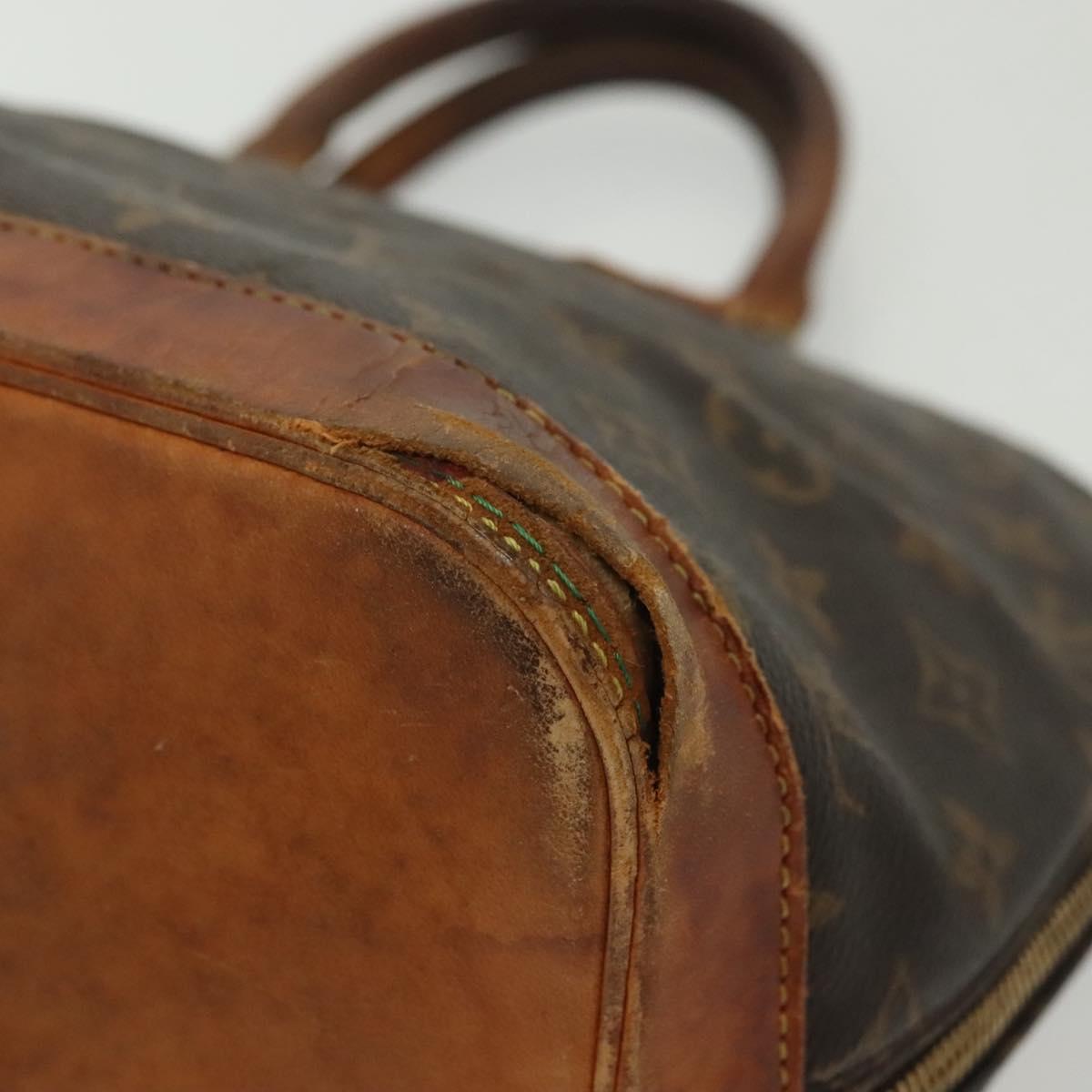 LOUIS VUITTON Monogram Alma Hand Bag M51130 LV Auth gh673