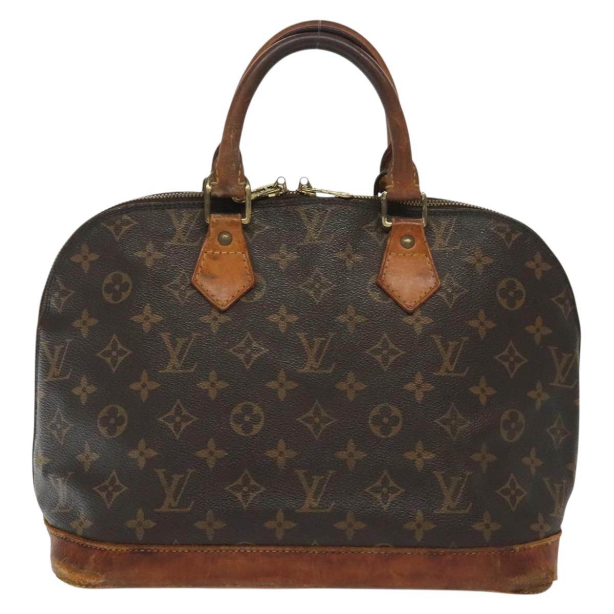 LOUIS VUITTON Monogram Alma Hand Bag M51130 LV Auth gh673