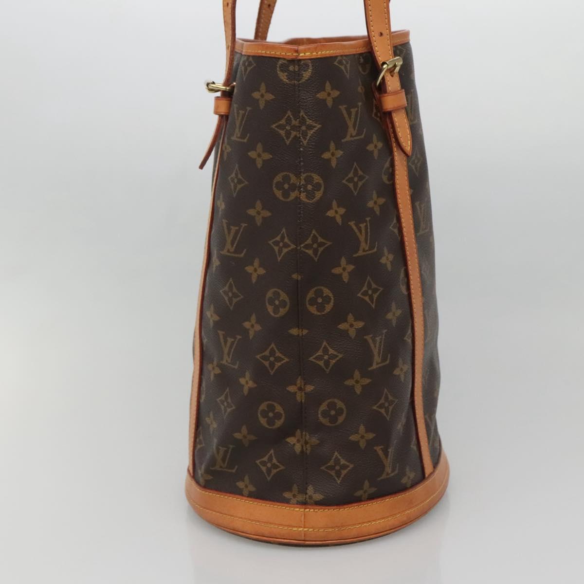 LOUIS VUITTON Monogram Bucket GM Shoulder Bag M42236 LV Auth gh678