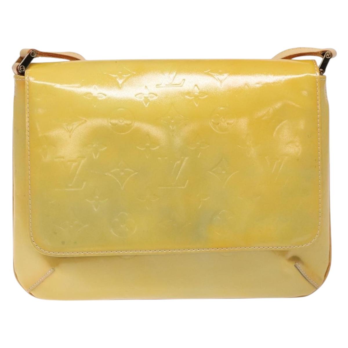 LOUIS VUITTON Monogram Vernis Thompson Street Bag Gris M91008 LV Auth gh689