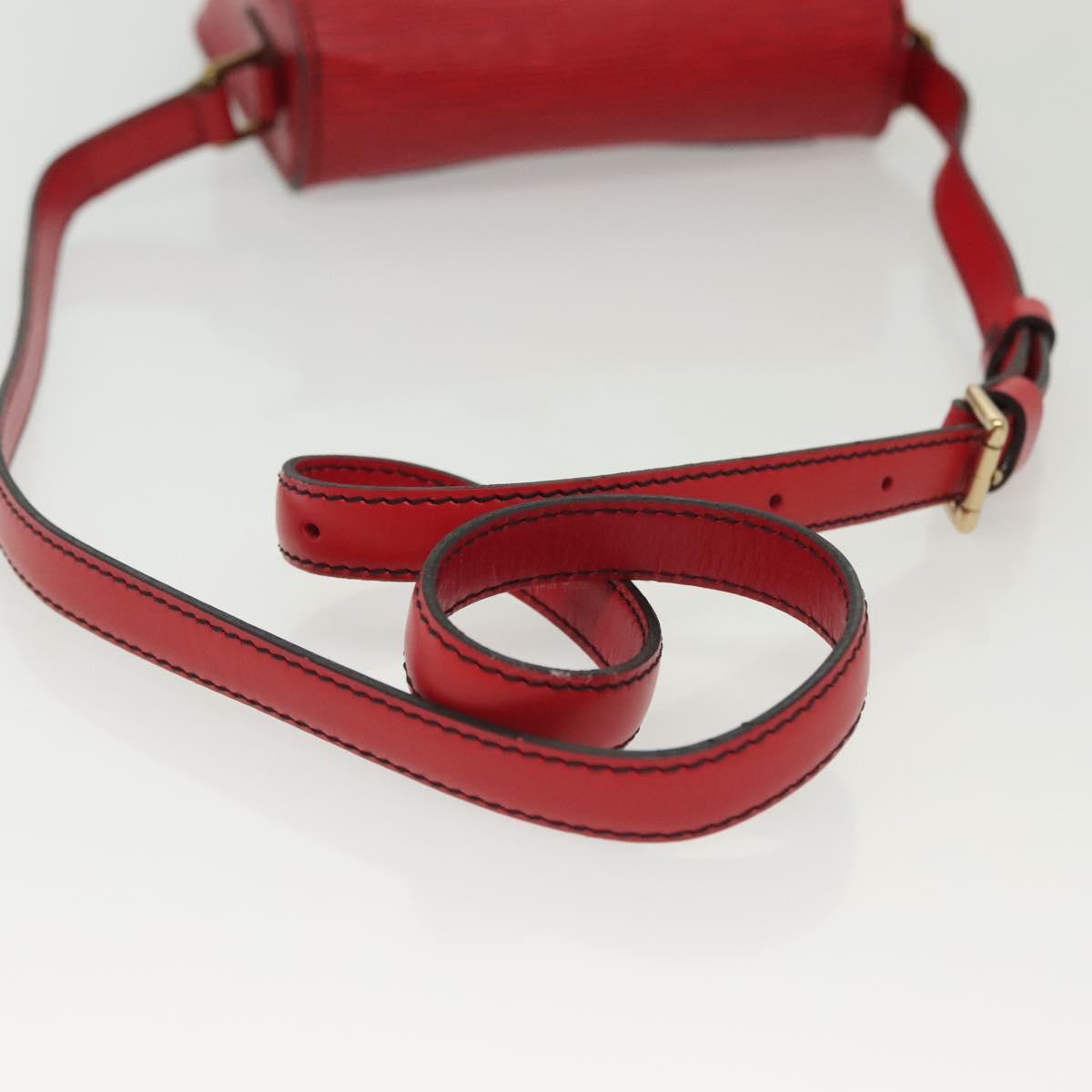 LOUIS VUITTON Epi Saint Cloud PM Shoulder Bag Red M52217 LV Auth gh693