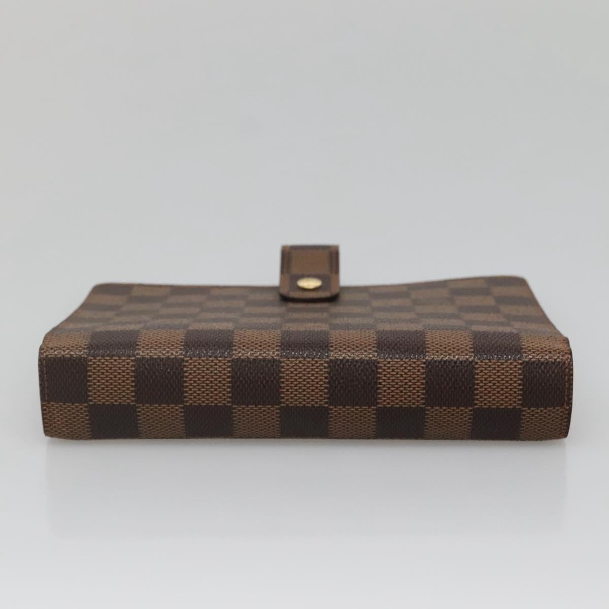 LOUIS VUITTON Damier Ebene Agenda MM Day Planner Cover R20240 LV Auth gh701