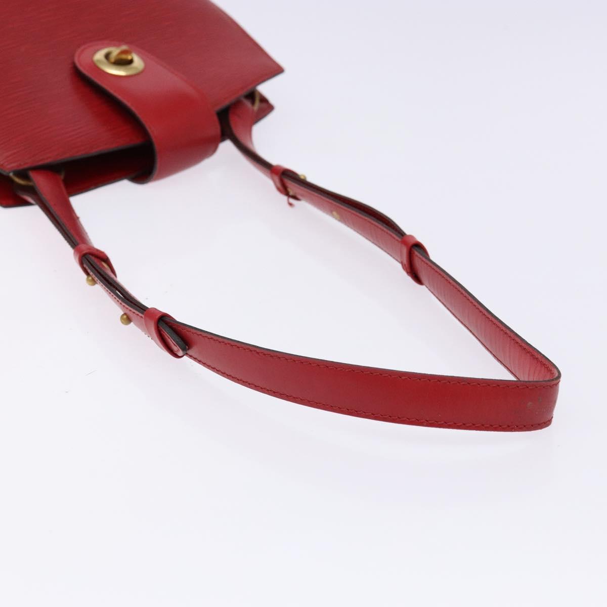 LOUIS VUITTON Epi Cluny Shoulder Bag Red M52257 LV Auth gh714