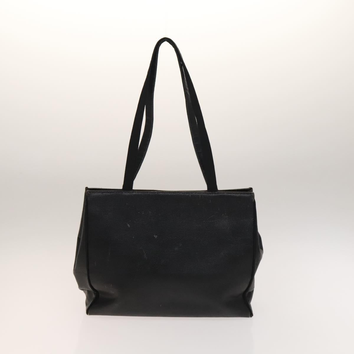 Salvatore Ferragamo Tote Bag Leather 2Set Black Auth gh736
