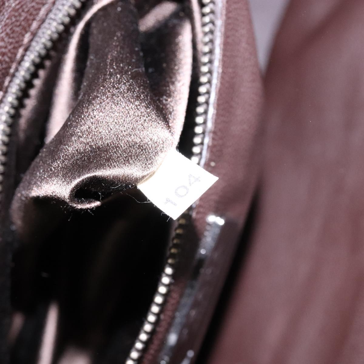 PRADA Hand Bag Leather Red Silver Auth gh740