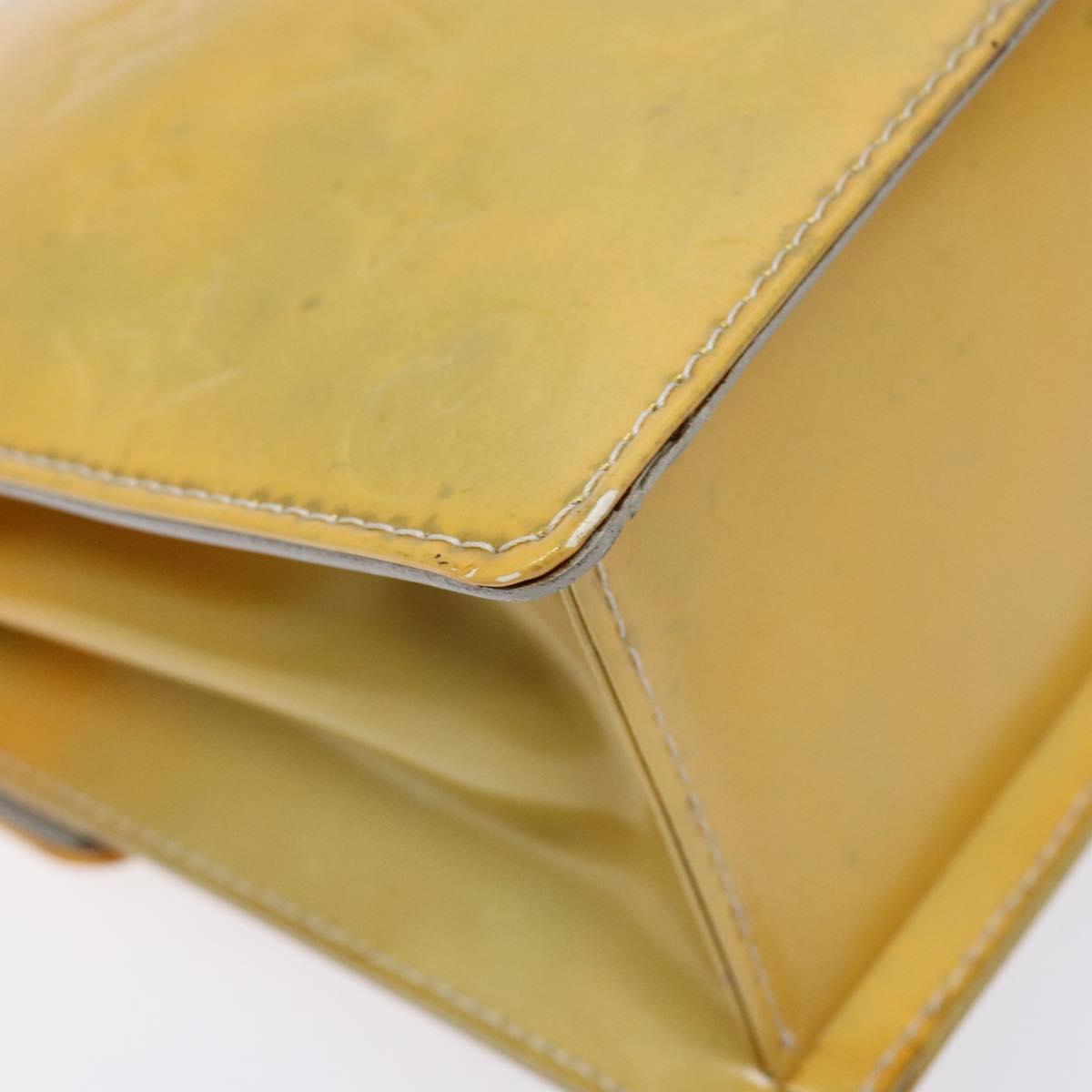 LOUIS VUITTON Monogram Vernis Spring Street Hand Bag Gris M91029 LV Auth gh743