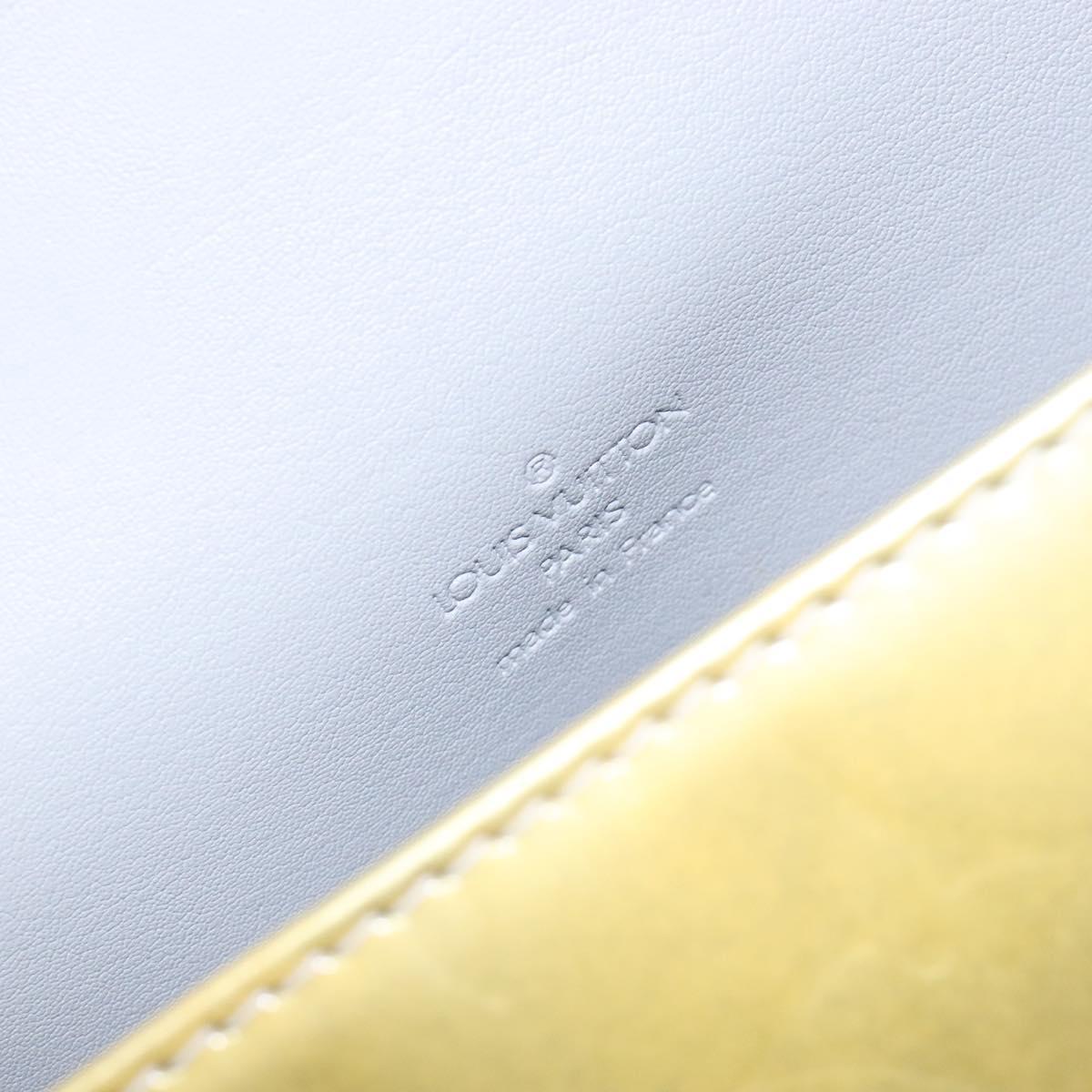 LOUIS VUITTON Monogram Vernis Spring Street Hand Bag Gris M91029 LV Auth gh743