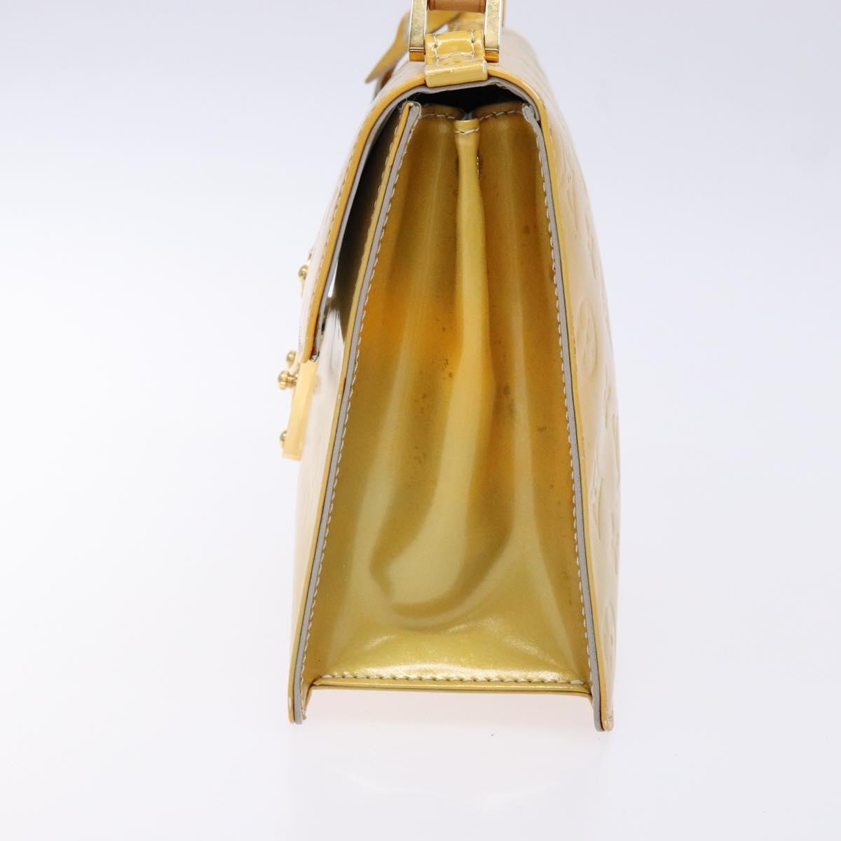 LOUIS VUITTON Monogram Vernis Spring Street Hand Bag Gris M91029 LV Auth gh743