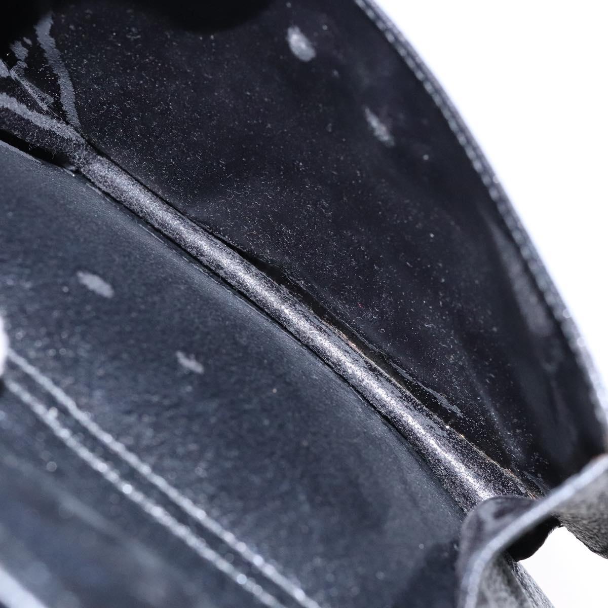 GUCCI Hand Bag Leather Black Silver 000 2058 0307 5 Auth gh750