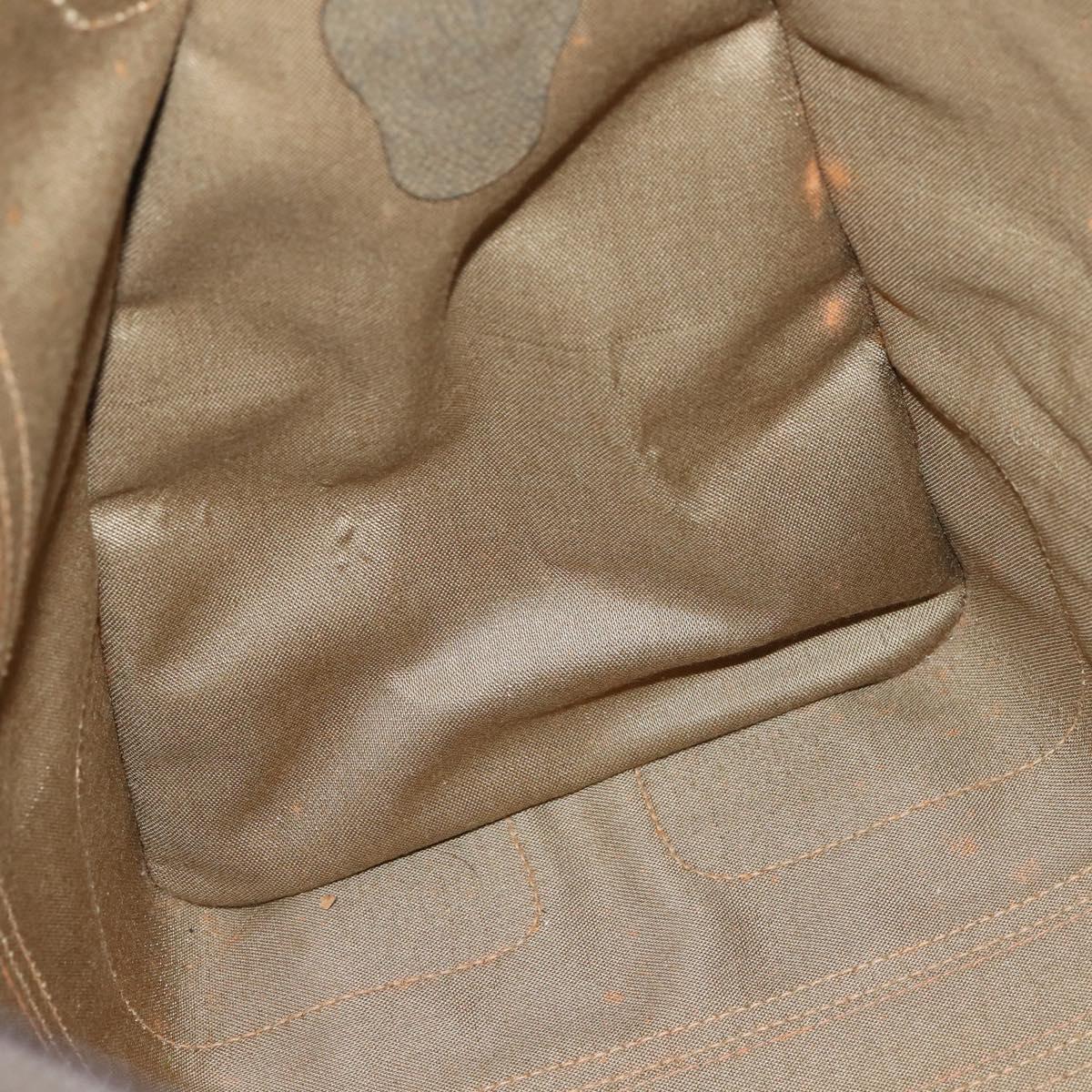 GUCCI GG Supreme Web Sherry Line Boston Bag PVC Beige 012 067 1125 Auth gh769