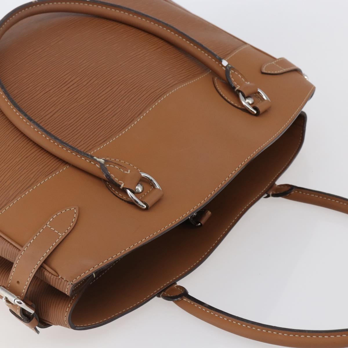 LOUIS VUITTON Epi Passy GM Hand Bag Camel M59251 LV Auth gh780