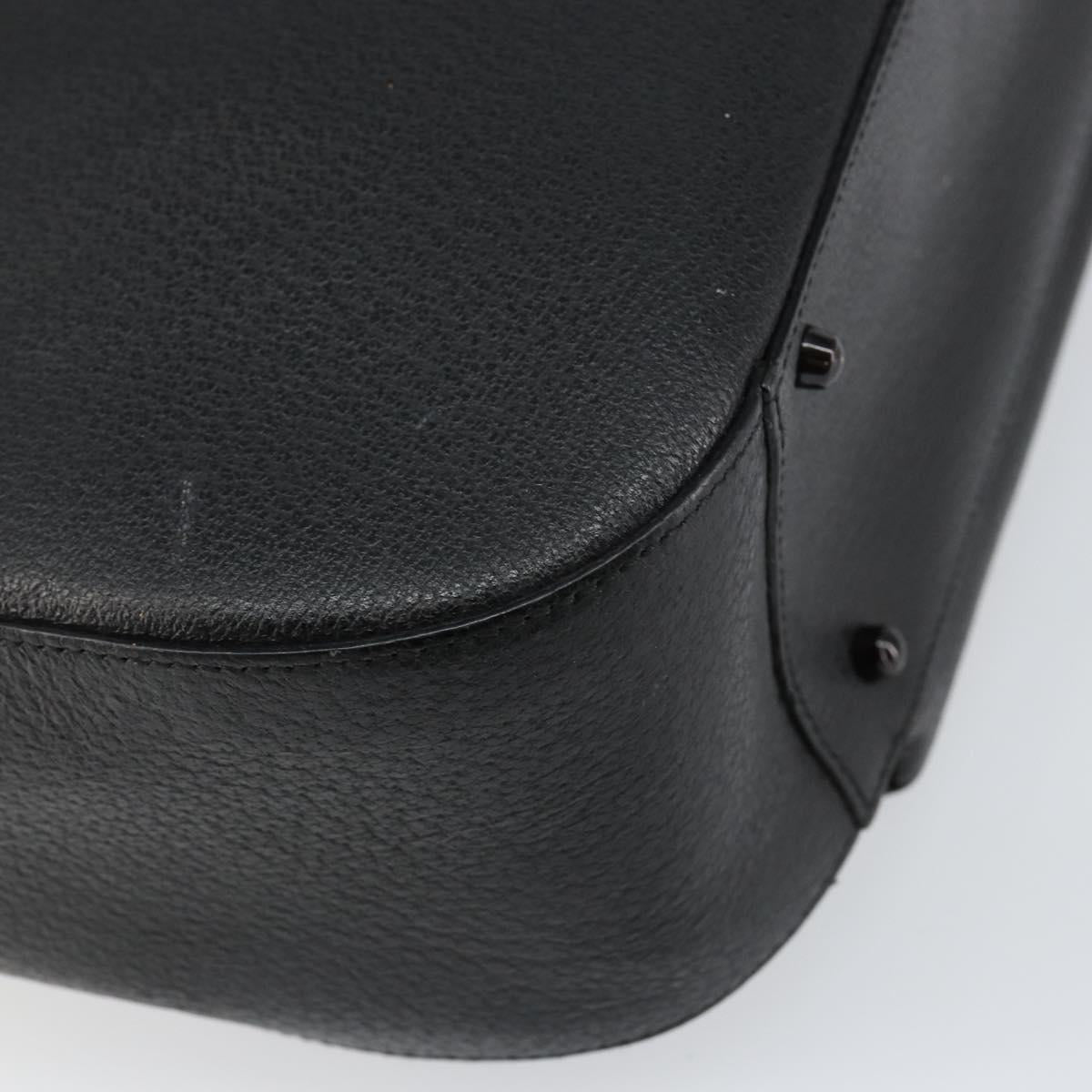 GUCCI Hand Bag Leather Black 002 3754 0459 Auth gh785