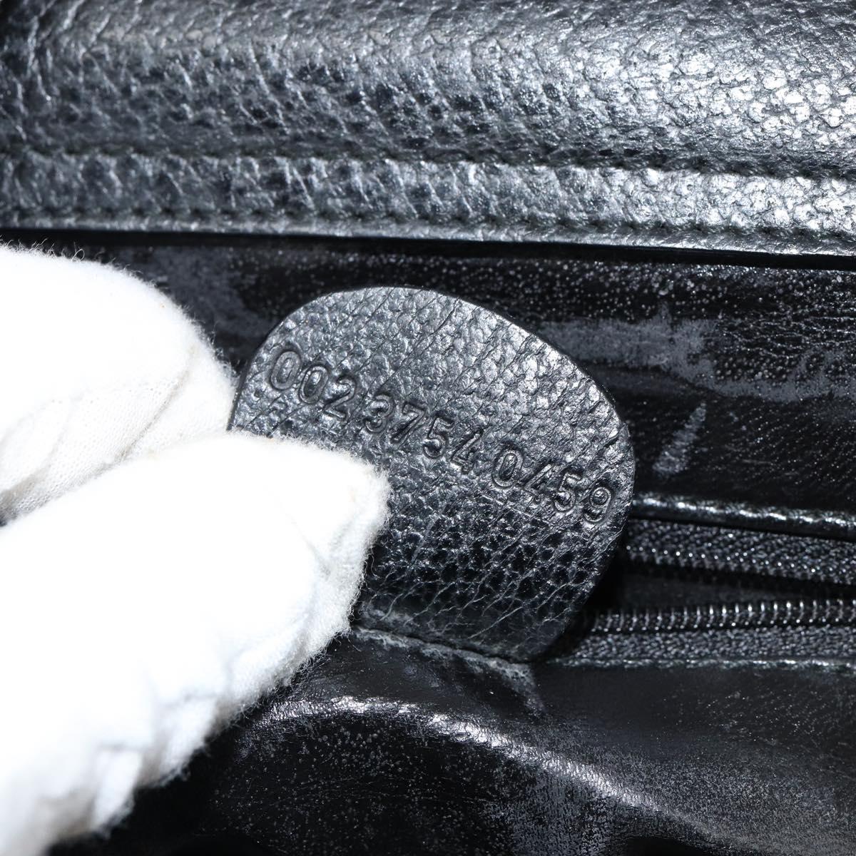 GUCCI Hand Bag Leather Black 002 3754 0459 Auth gh785