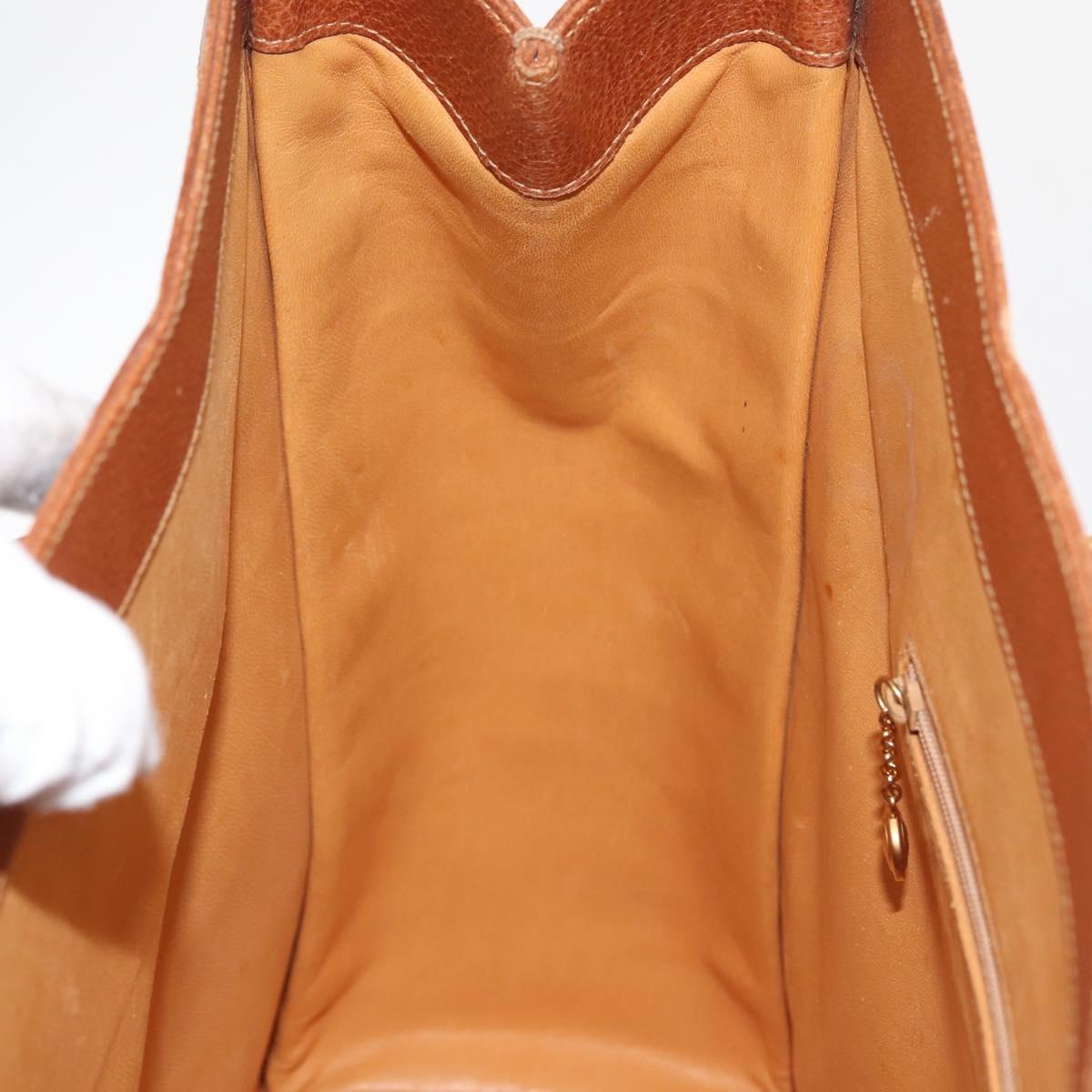 GUCCI Bamboo Tote Bag Canvas Beige Gold Auth gh786