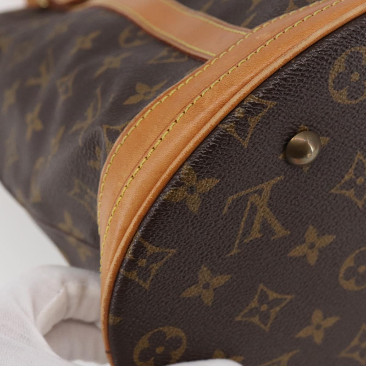LOUIS VUITTON Monogram Bucket GM Shoulder Bag M42236 LV Auth gh795