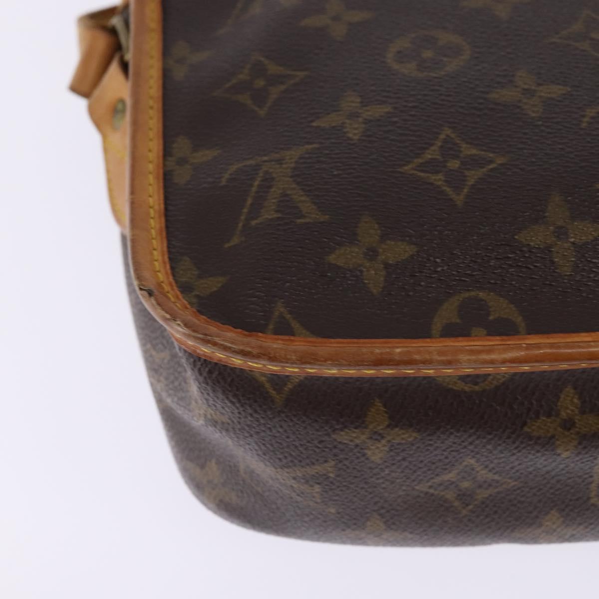 LOUIS VUITTON Monogram Gibeciere PM Shoulder Bag M42248 LV Auth gh796