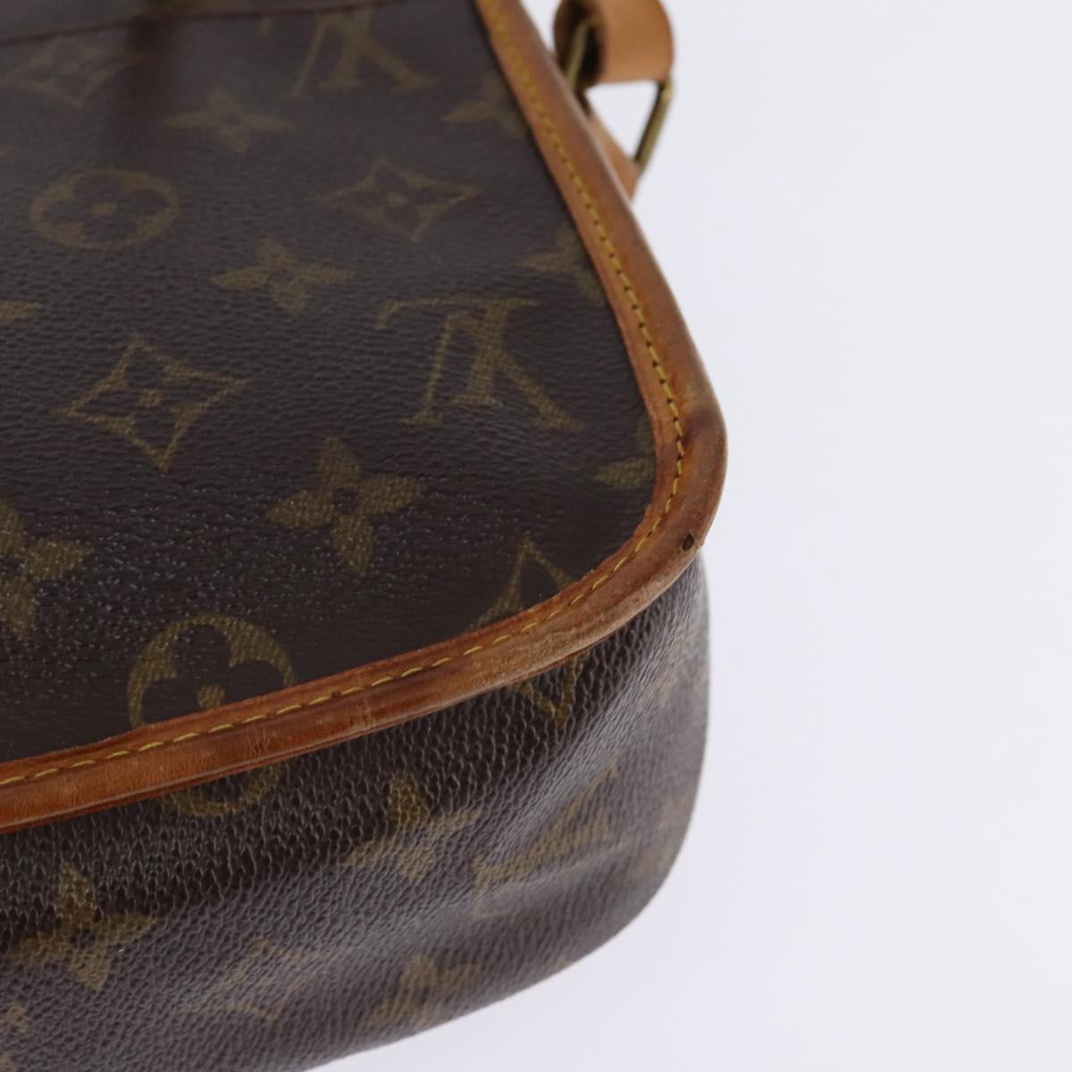 LOUIS VUITTON Monogram Gibeciere PM Shoulder Bag M42248 LV Auth gh796