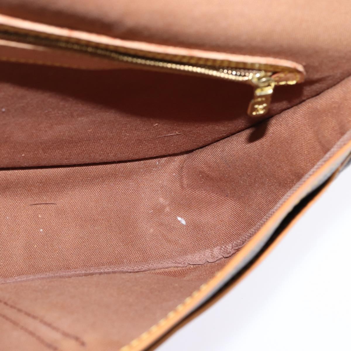 LOUIS VUITTON Monogram Gibeciere PM Shoulder Bag M42248 LV Auth gh796