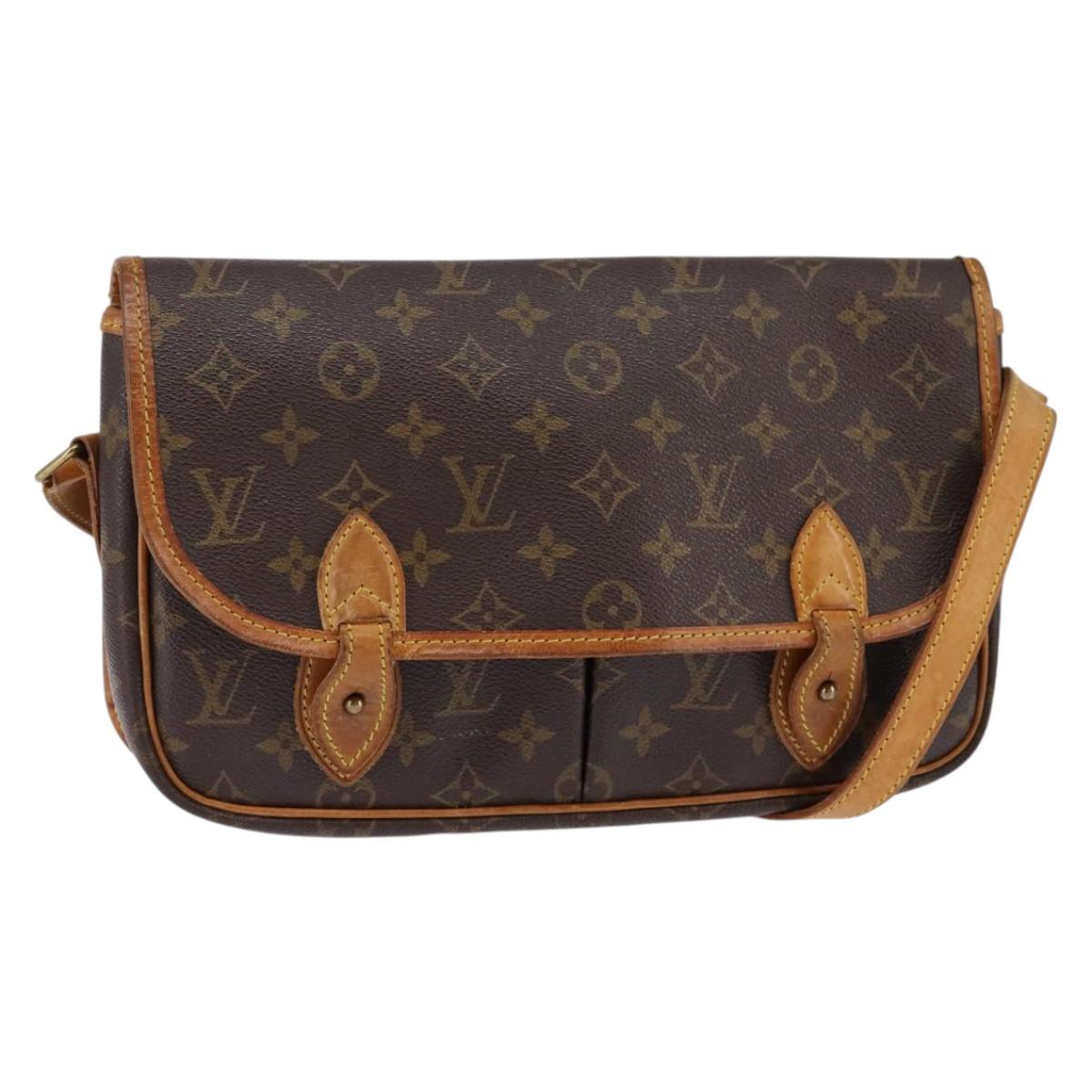 LOUIS VUITTON Monogram Gibeciere PM Shoulder Bag M42248 LV Auth gh796