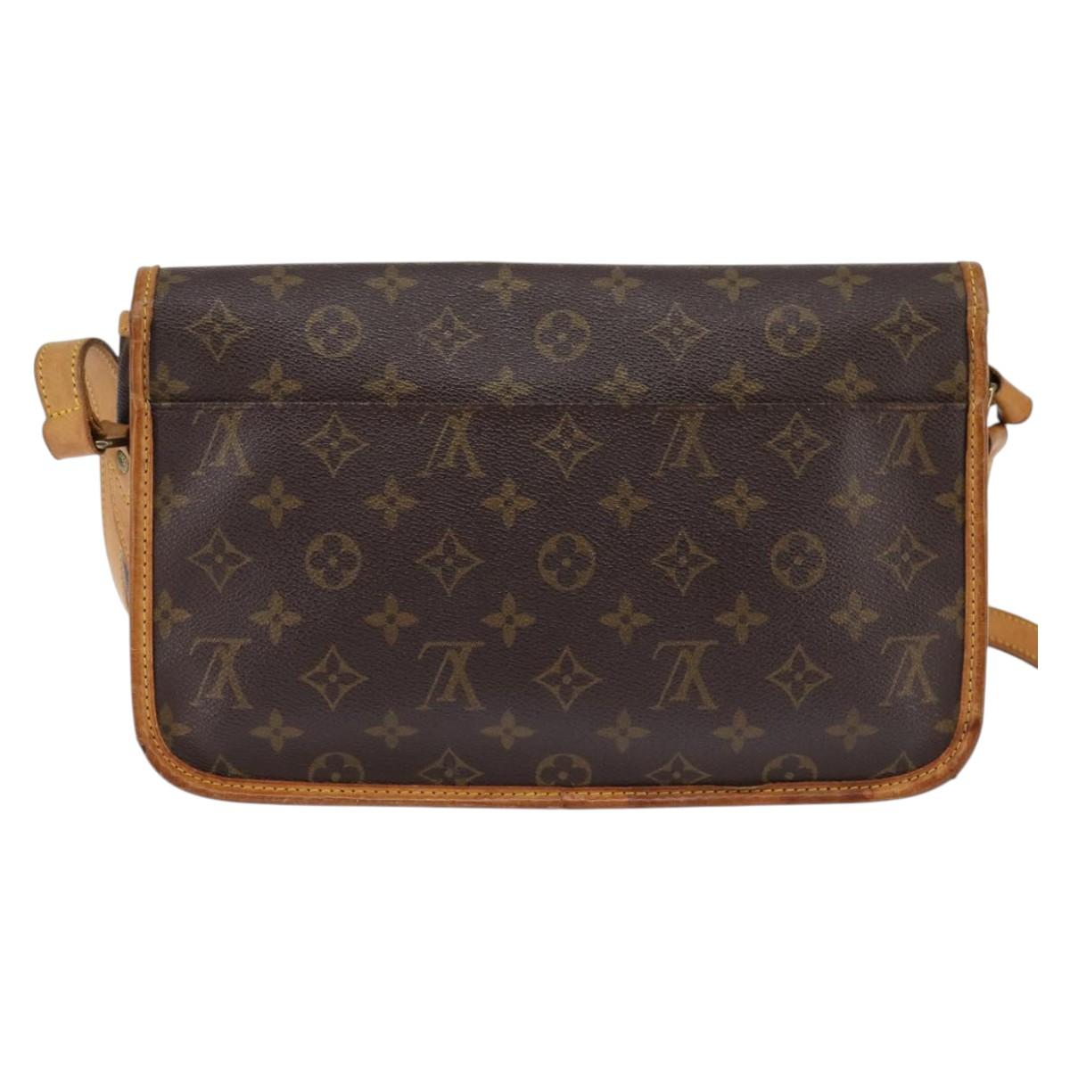 LOUIS VUITTON Monogram Gibeciere PM Shoulder Bag M42248 LV Auth gh796