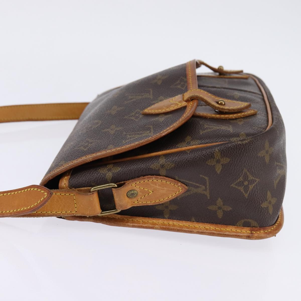LOUIS VUITTON Monogram Gibeciere PM Shoulder Bag M42248 LV Auth gh796