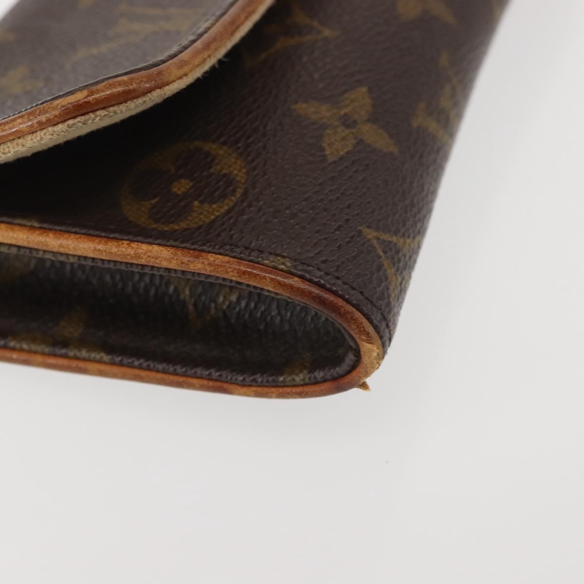 LOUIS VUITTON Monogram Pochette Twin PM Shoulder Bag M51854 LV Auth gh816