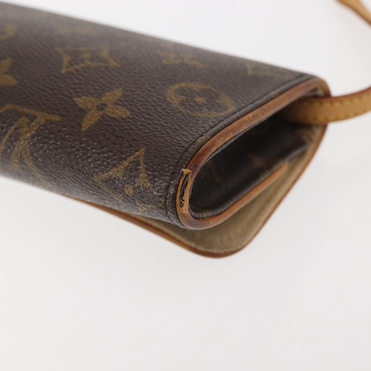 LOUIS VUITTON Monogram Pochette Twin PM Shoulder Bag M51854 LV Auth gh816