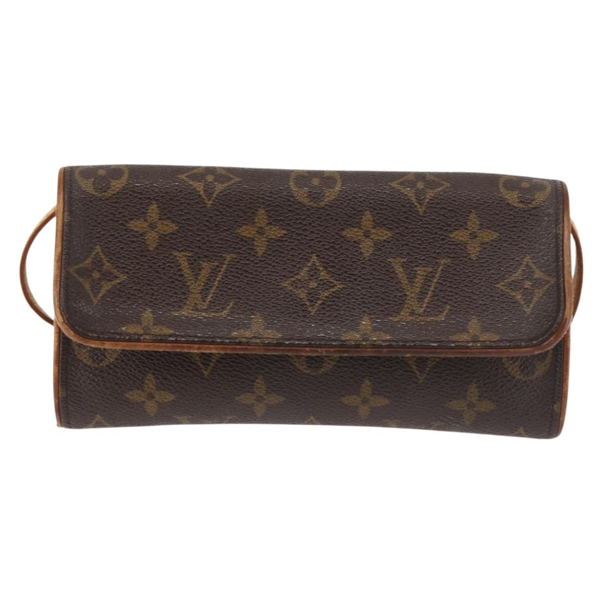 LOUIS VUITTON Monogram Pochette Twin PM Shoulder Bag M51854 LV Auth gh816