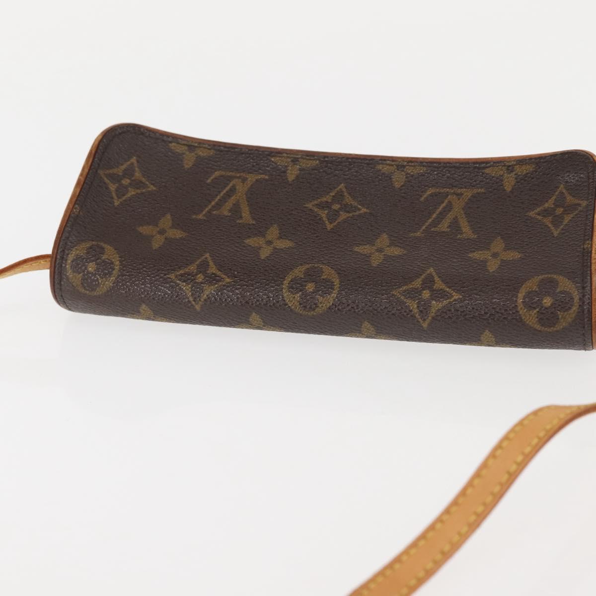 LOUIS VUITTON Monogram Pochette Twin PM Shoulder Bag M51854 LV Auth gh816