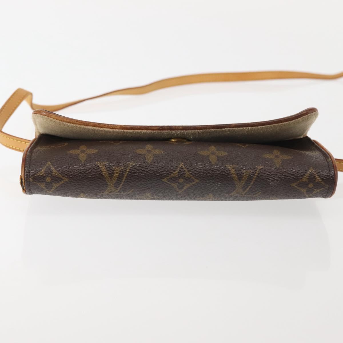 LOUIS VUITTON Monogram Pochette Twin PM Shoulder Bag M51854 LV Auth gh816
