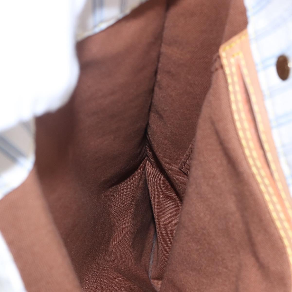 LOUIS VUITTON Tangier Tote Bag Nylon White M40024 LV Auth gh818