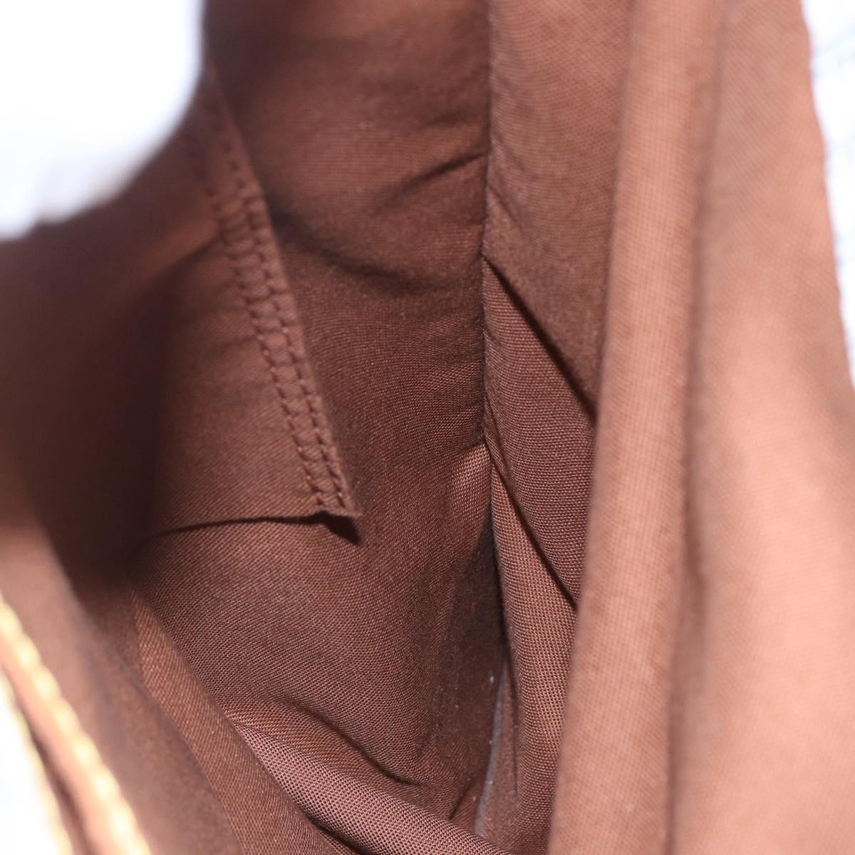 LOUIS VUITTON Tangier Tote Bag Nylon White M40024 LV Auth gh818