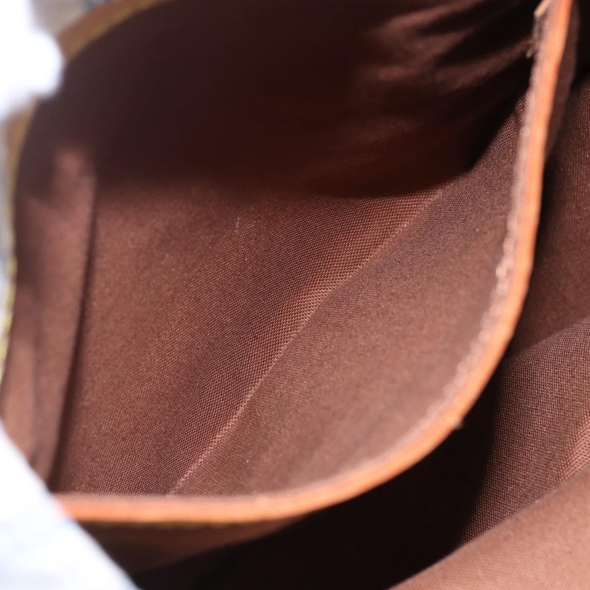 LOUIS VUITTON Tangier Tote Bag Nylon White M40024 LV Auth gh818