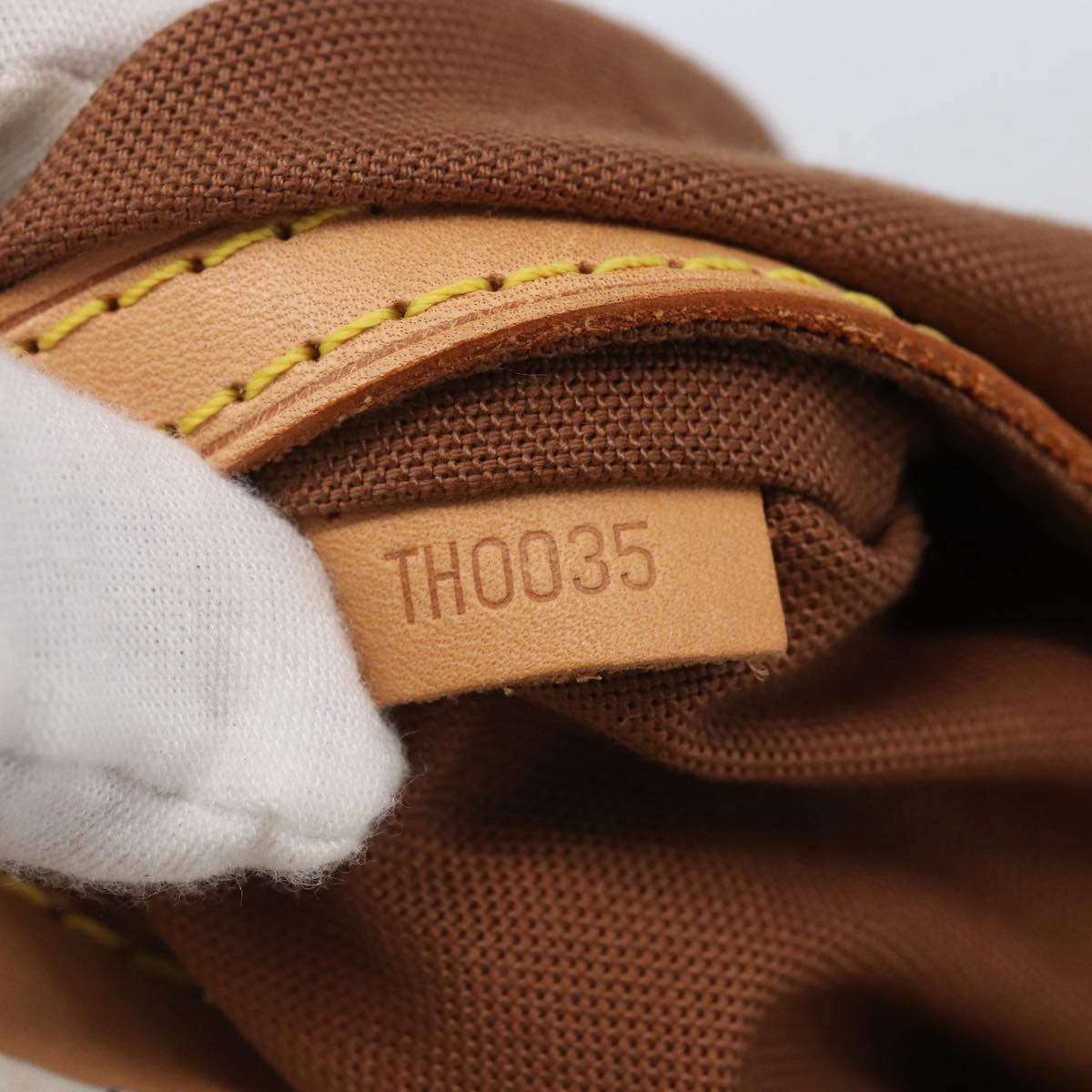 LOUIS VUITTON Tangier Tote Bag Nylon White M40024 LV Auth gh818