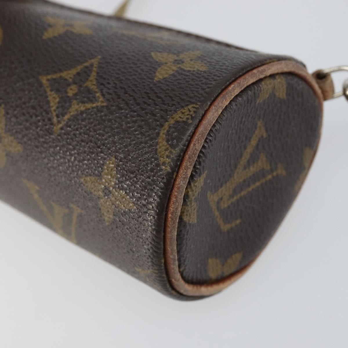 LOUIS VUITTON Monogram Papillon Pouch LV Auth gh823