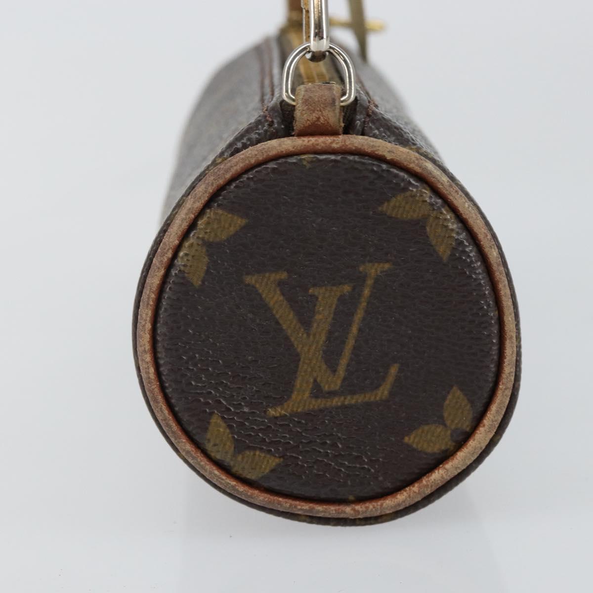 LOUIS VUITTON Monogram Papillon Pouch LV Auth gh823