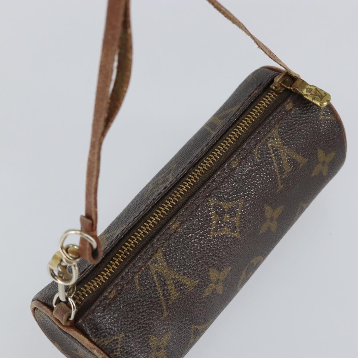 LOUIS VUITTON Monogram Papillon Pouch LV Auth gh823
