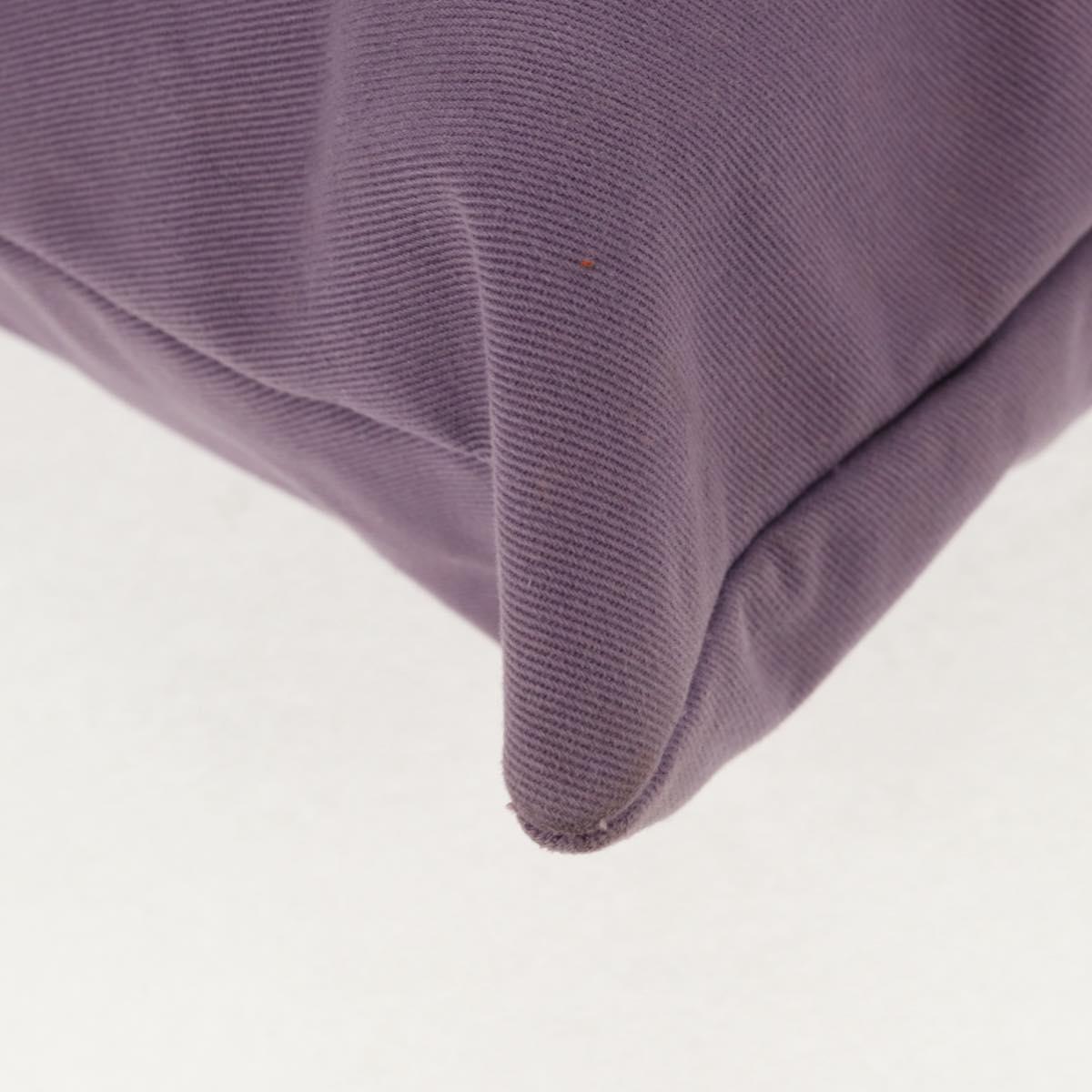 SAINT LAURENT Kahala Tote Bag Canvas Purple Silver 121627 Auth gh833