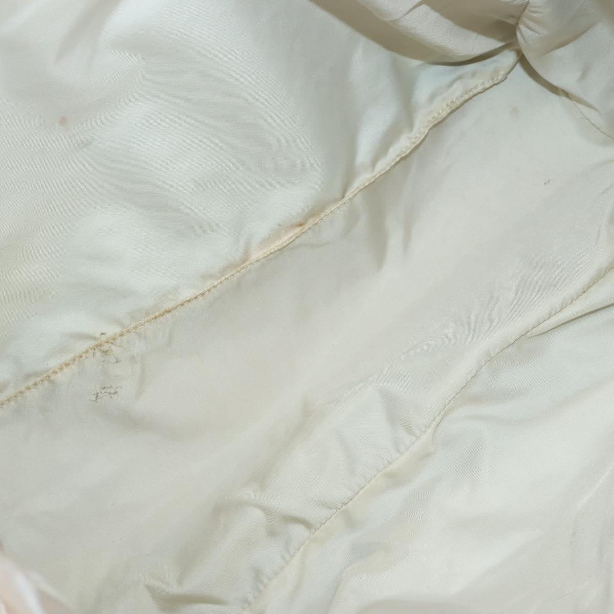 CHANEL New Travel Line Tote Bag Nylon Beige Gold CC Auth gh841