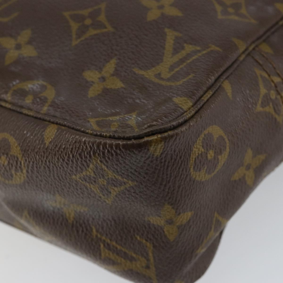 LOUIS VUITTON Monogram Trousse Toilette 28 Clutch Bag Vintage M47522 Auth gh846