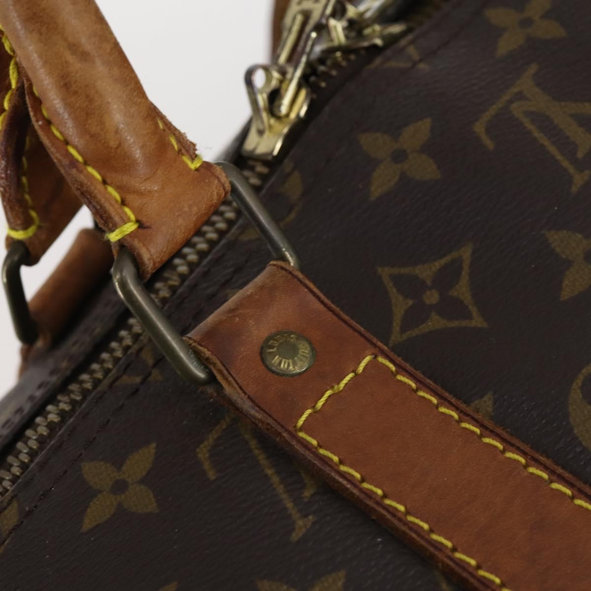 LOUIS VUITTON Monogram Keepall Bandouliere 55 Boston Bag M41414 LV Auth gh851