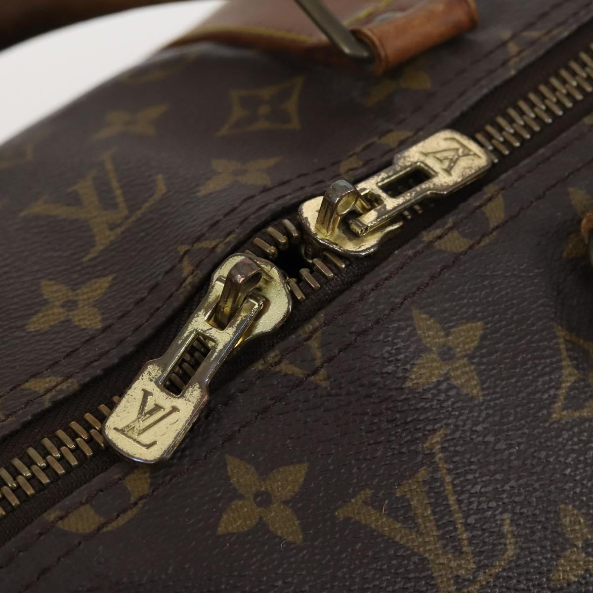 LOUIS VUITTON Monogram Keepall Bandouliere 55 Boston Bag M41414 LV Auth gh851