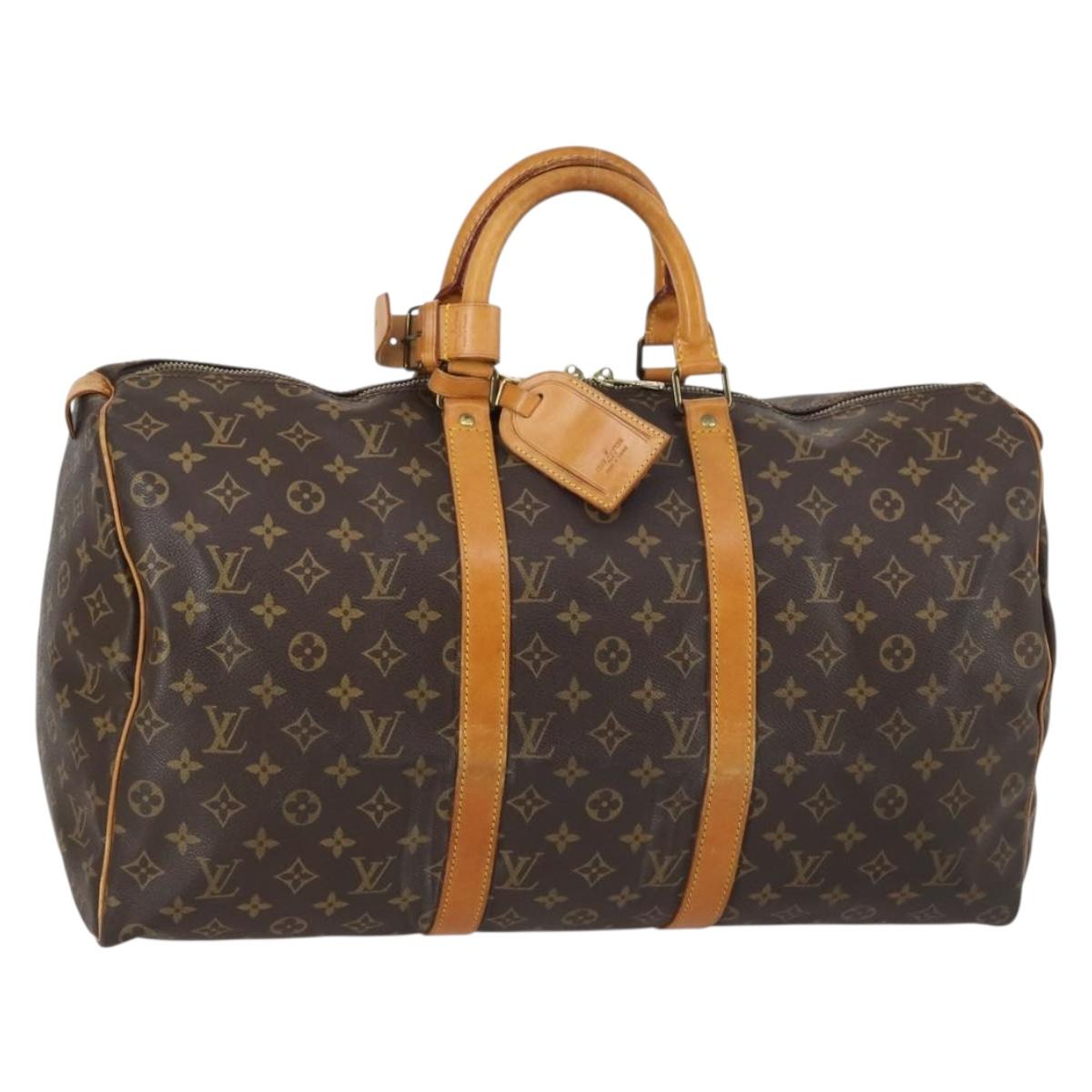 LOUIS VUITTON Monogram Keepall 50 Boston Bag M41426 LV Auth gh855