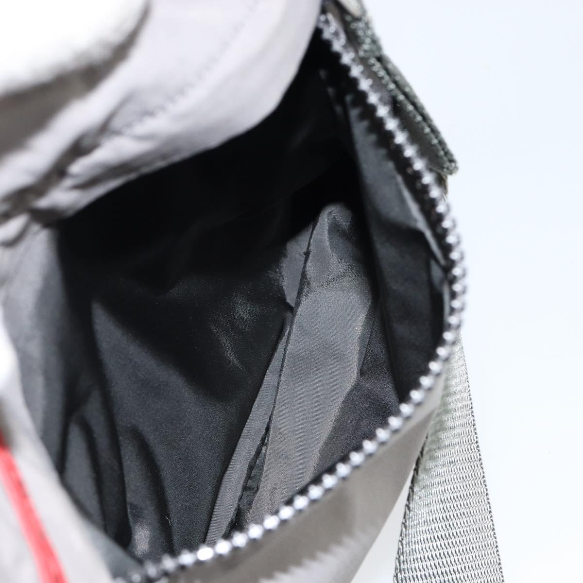 PRADA Sports Shoulder Bag Nylon Gray CC Auth gh866